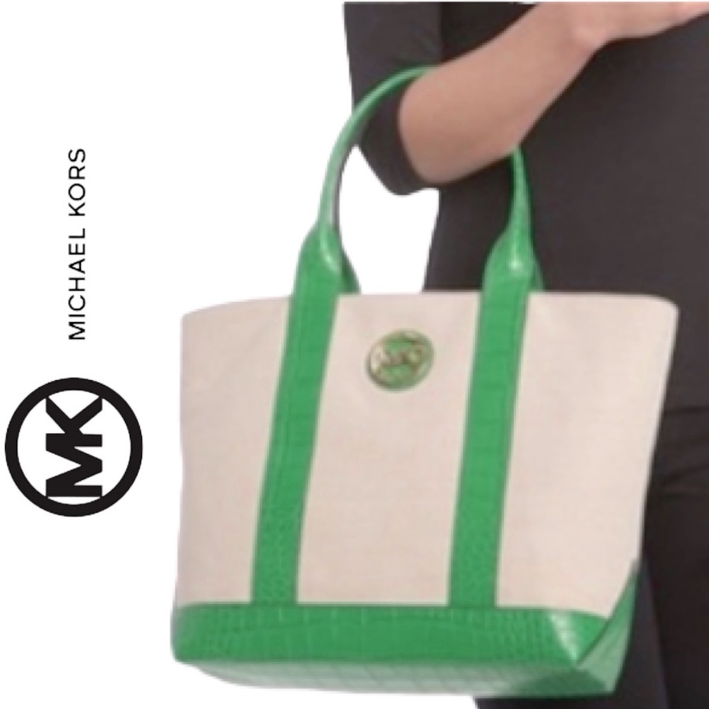 MICHAEL KORS💚Large Canvas Tote